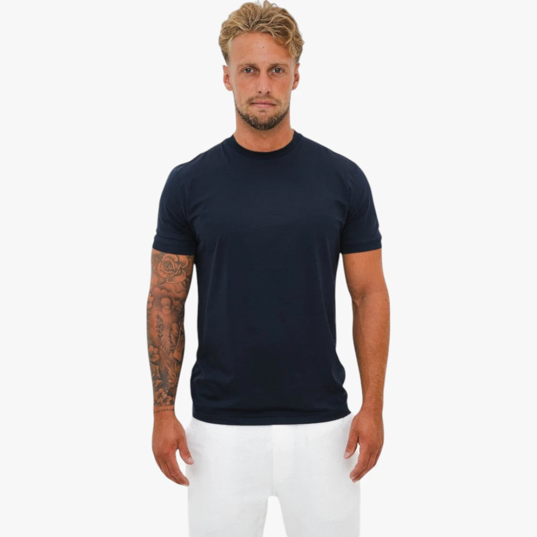 Miles & Luna Slim Fit T-Shirt with Soft Touch Minimalist Design for Men