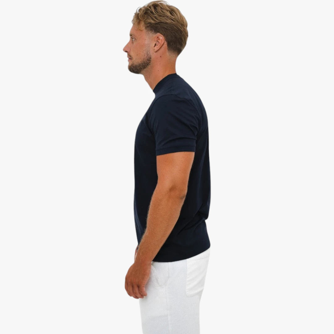 Miles & Luna Slim Fit T-Shirt with Soft Touch Minimalist Design for Men