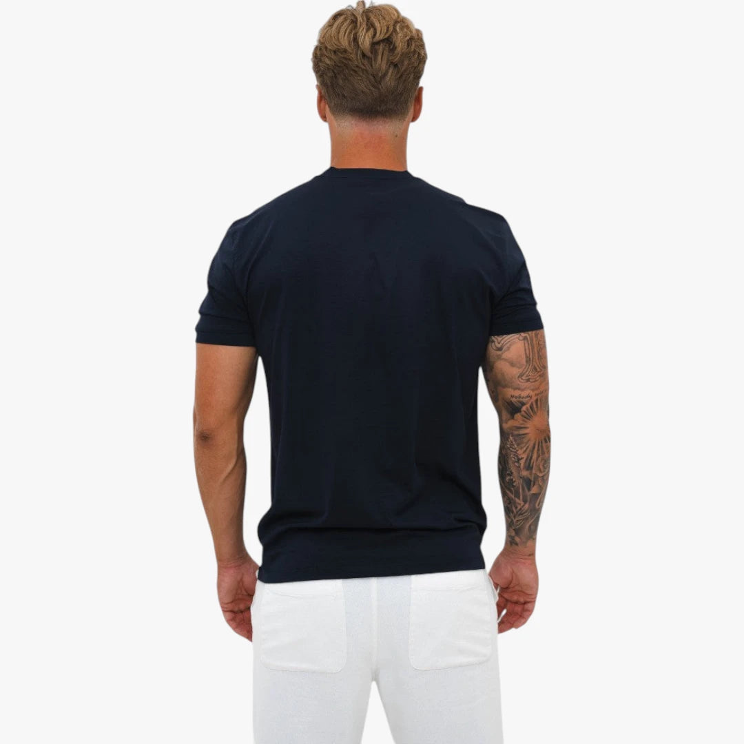 Miles & Luna Slim Fit T-Shirt with Soft Touch Minimalist Design for Men