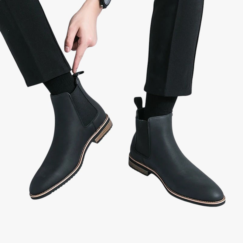 Miles & Luna Slip On Ankle Boots for Men