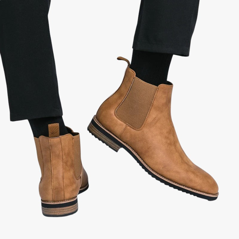 Miles & Luna Slip On Ankle Boots for Men