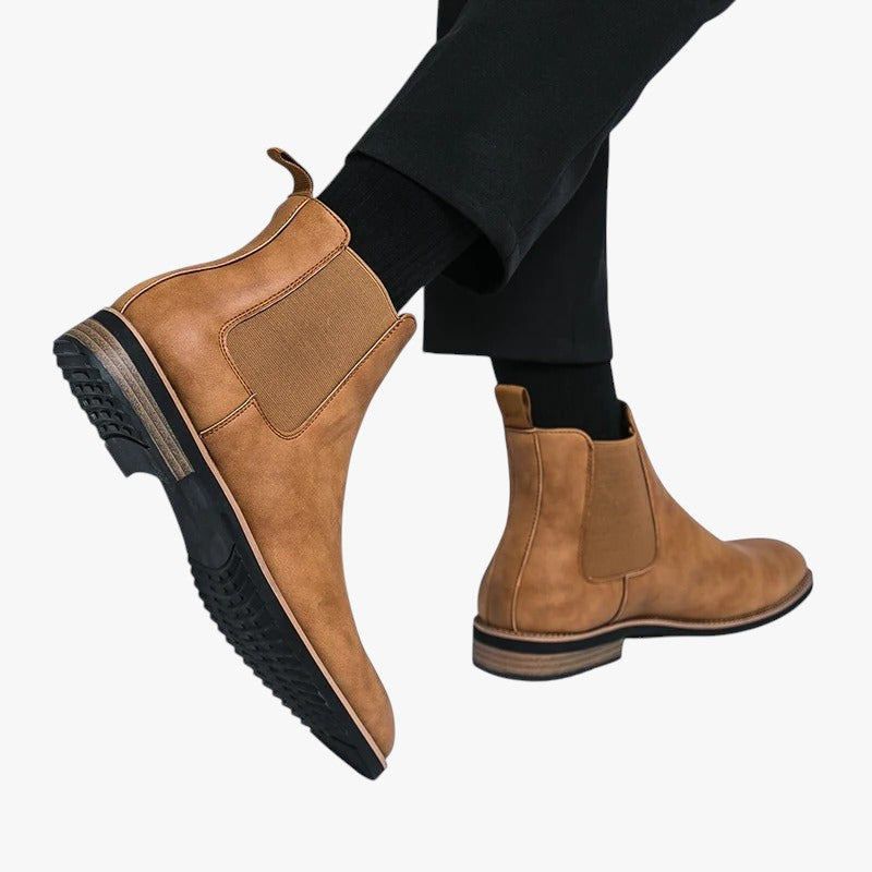 Miles & Luna Slip On Ankle Boots for Men