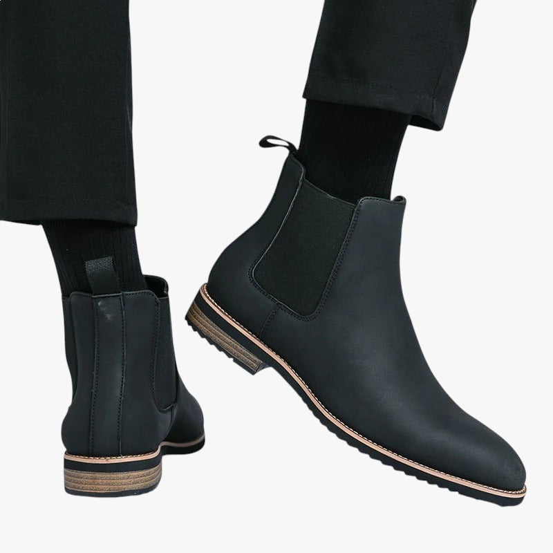 Miles & Luna Slip On Ankle Boots for Men