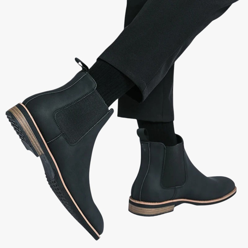 Miles & Luna Slip On Ankle Boots for Men