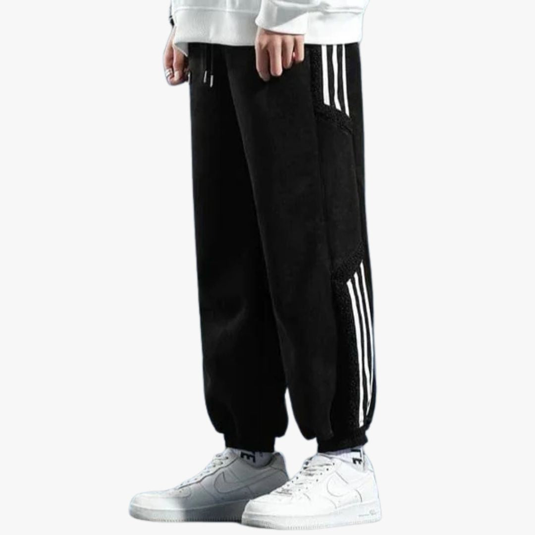 Miles & Luna | Street Style With Striped Detail Jogger Pants for Men