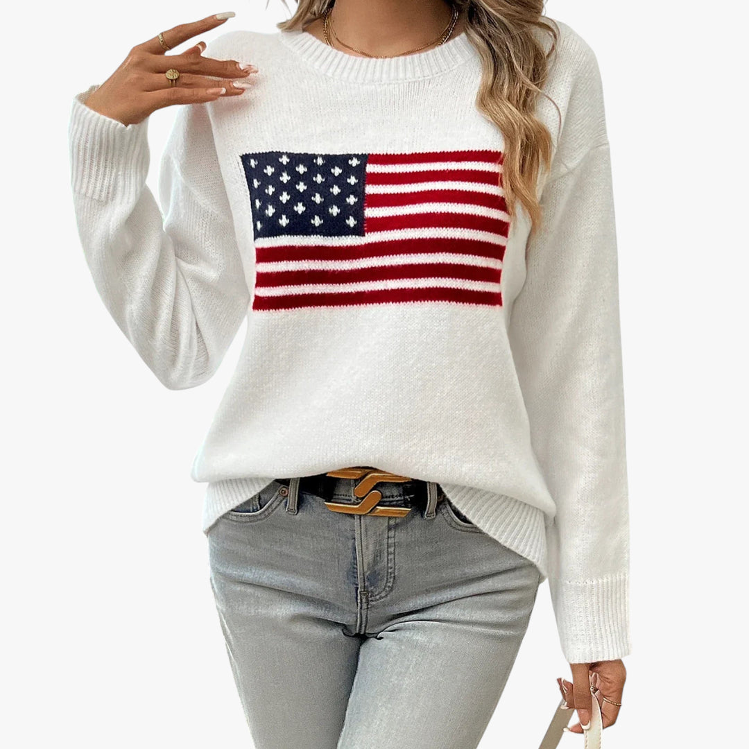 Miles & Luna Striped Ribbed Turtleneck Sweater Slim Fit Knit Jumper for Women