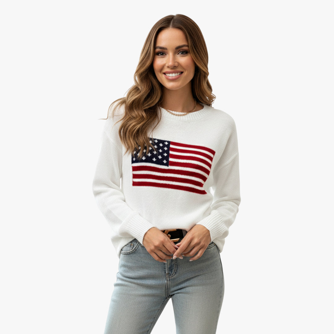 Miles & Luna Striped Ribbed Turtleneck Sweater Slim Fit Knit Jumper for Women