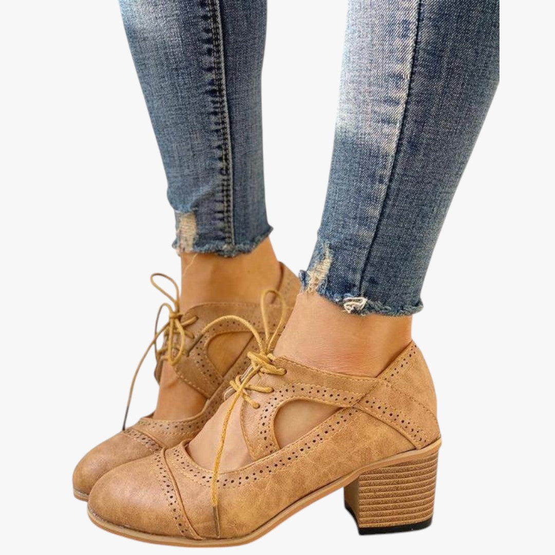 Miles & Luna Stylish Open Vintage Shoes for Women