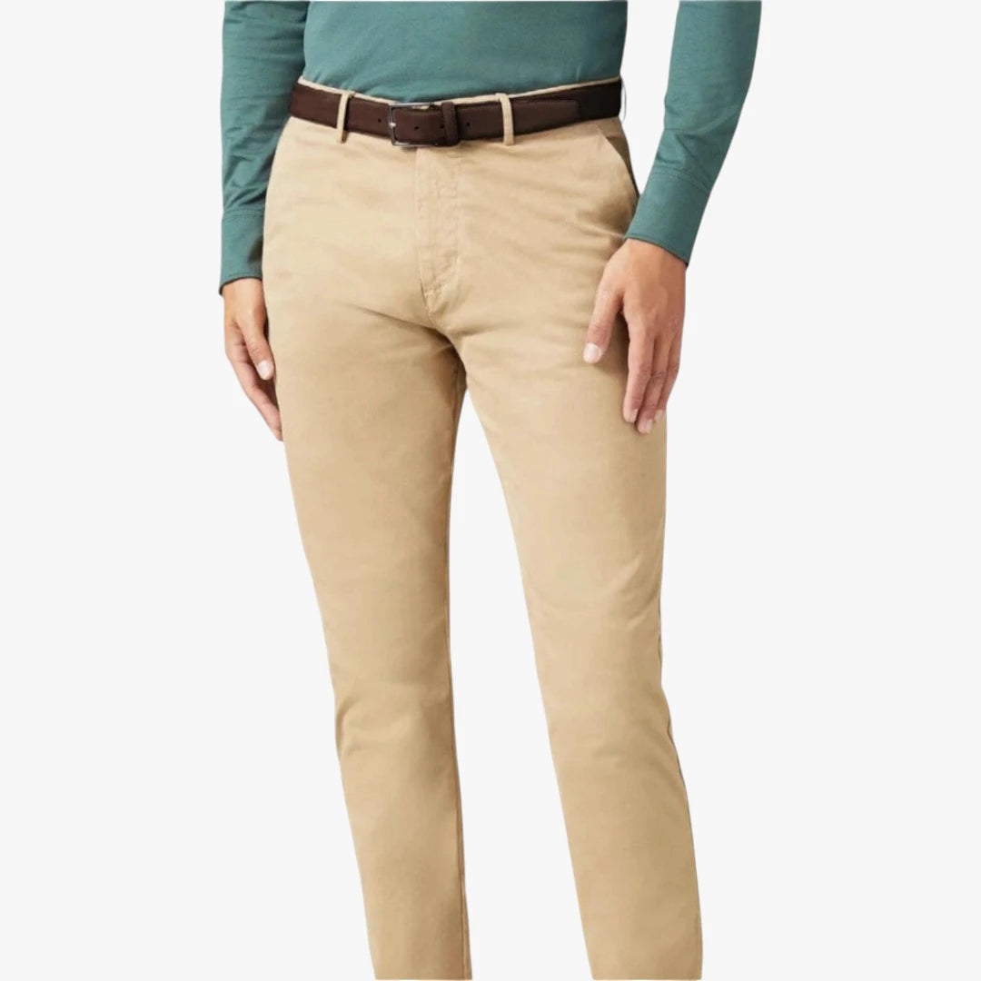 Miles & Luna Suede Leather Belt with Classic Buckle Old Money Style for Men