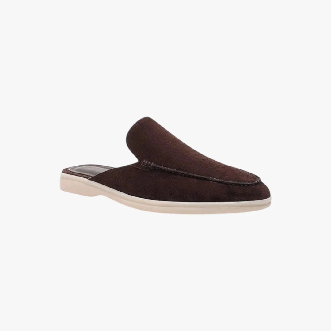 Miles & Luna Suede Slip-On Mules with Cushioned Sole Casual Comfort Footwear for Men