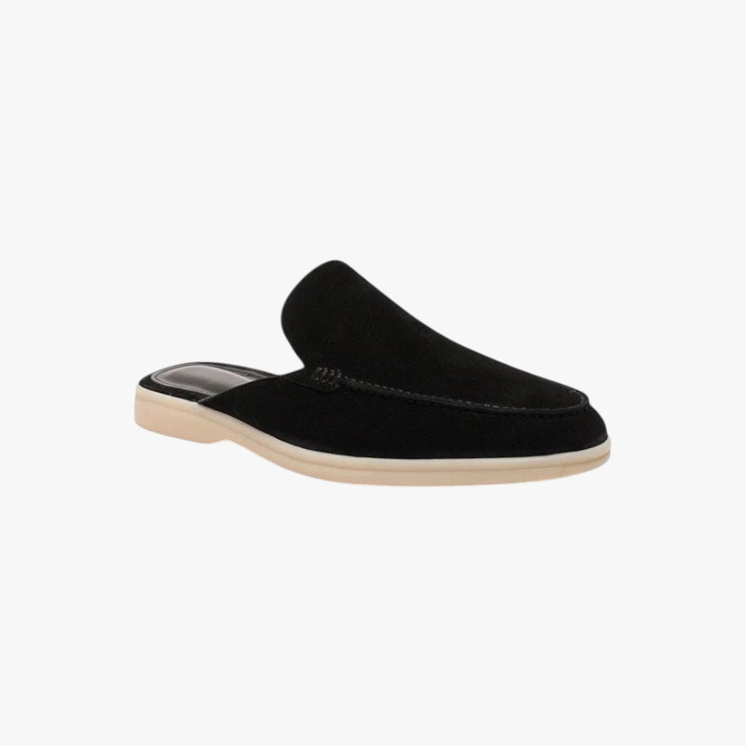 Miles & Luna Suede Slip-On Mules with Cushioned Sole Casual Comfort Footwear for Men