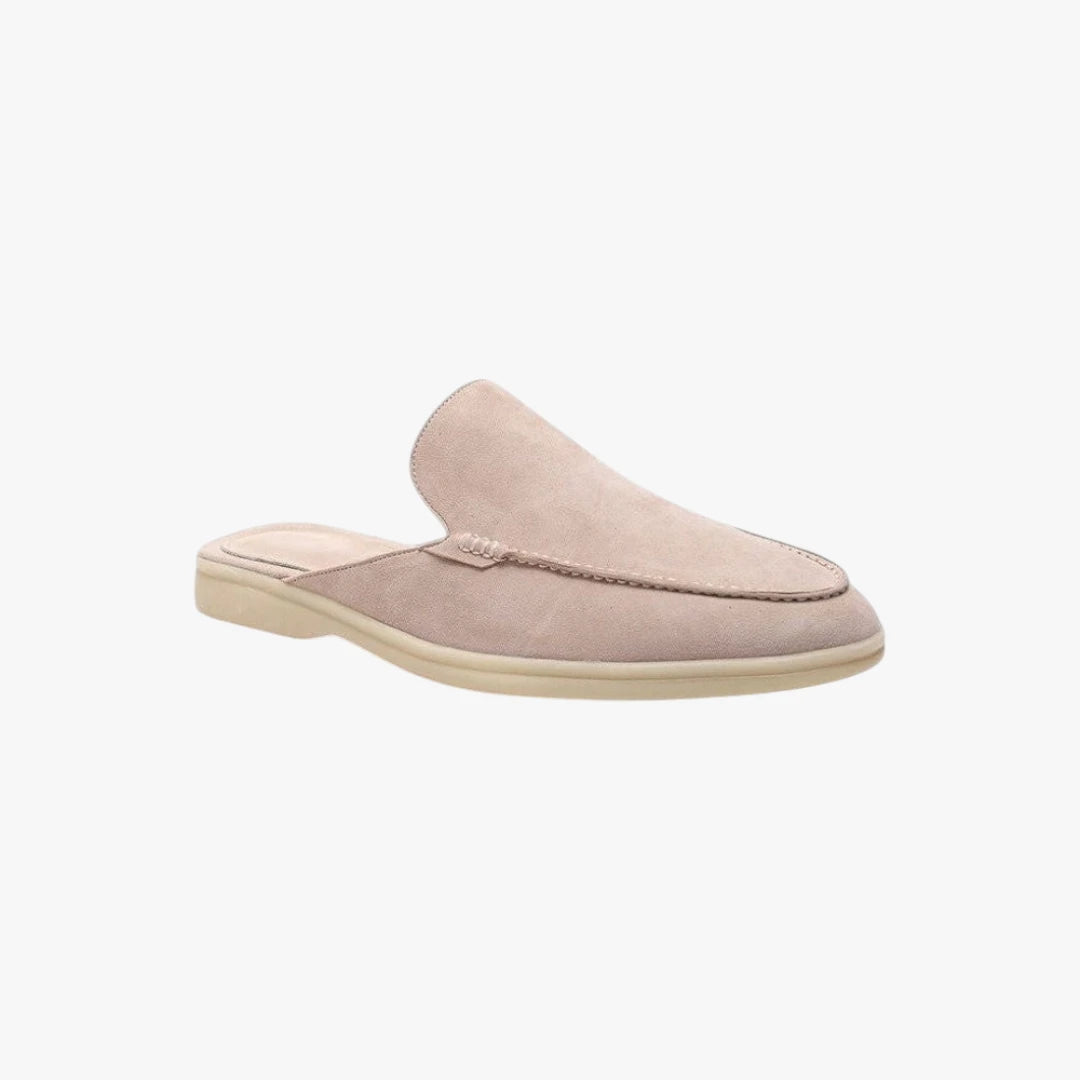 Miles & Luna Suede Slip-On Mules with Cushioned Sole Casual Comfort Footwear for Men