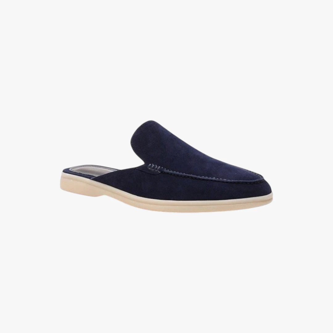Miles & Luna Suede Slip-On Mules with Cushioned Sole Casual Comfort Footwear for Men