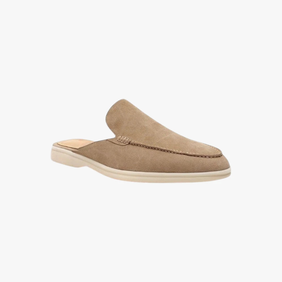 Miles & Luna Suede Slip-On Mules with Cushioned Sole Casual Comfort Footwear for Men