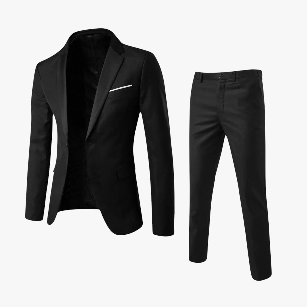 Miles & Luna Suit - Classic two-piece suit with tailored fit for men