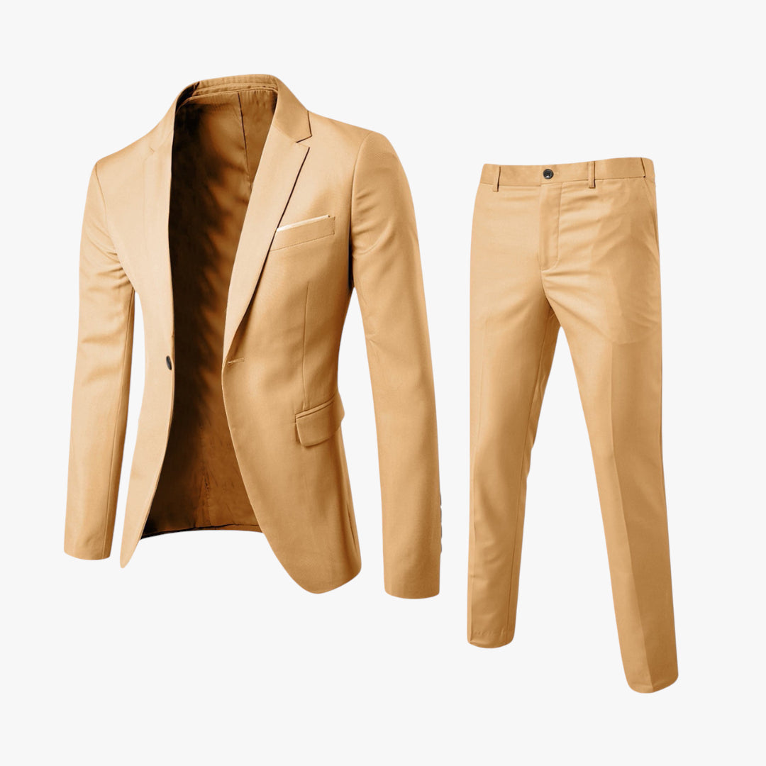 Miles & Luna Suit - Classic two-piece suit with tailored fit for men