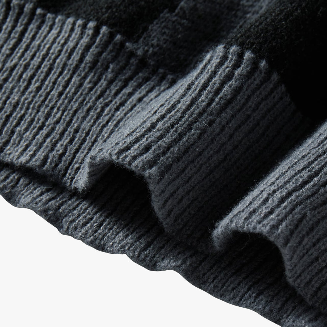 Miles & Luna Sweater – Graphic knit sweater with crewneck design for men