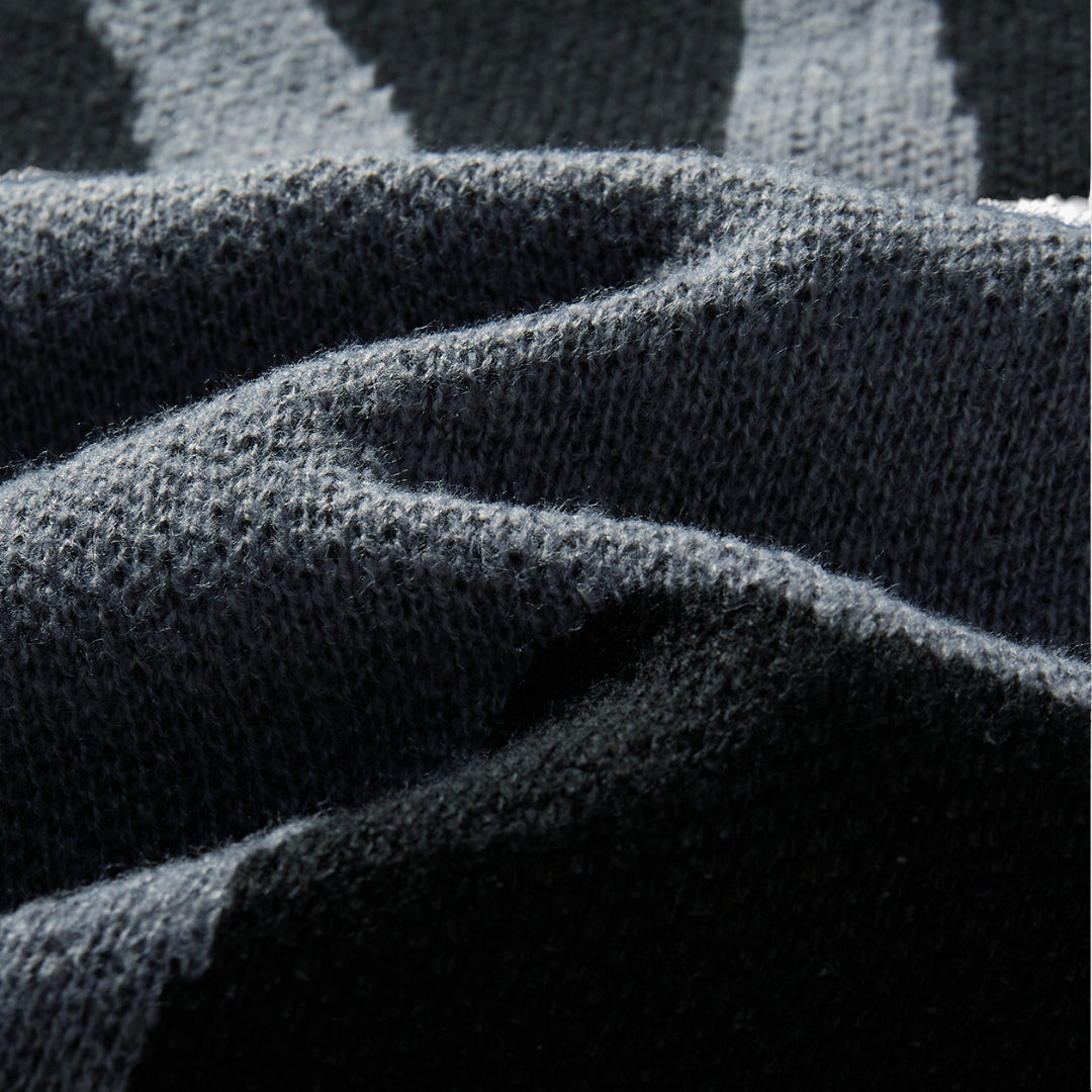 Miles & Luna Sweater – Graphic knit sweater with crewneck design for men