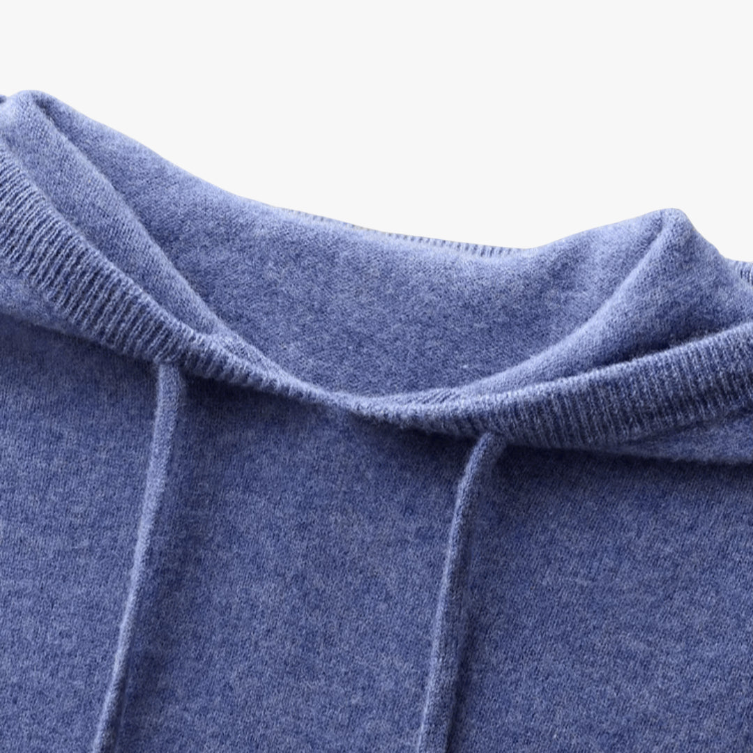 Miles & Luna Sweater – Knit hoodie sweater with soft cashmere feel for men