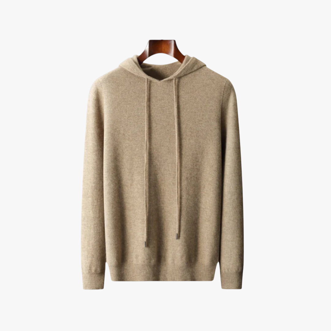 Miles & Luna Sweater – Knit hoodie sweater with soft cashmere feel for men