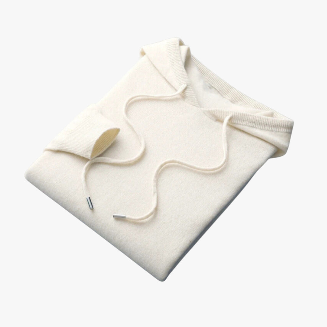 Miles & Luna Sweater – Knit hoodie sweater with soft cashmere feel for men
