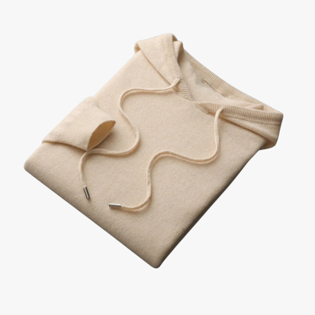 Miles & Luna Sweater – Knit hoodie sweater with soft cashmere feel for men