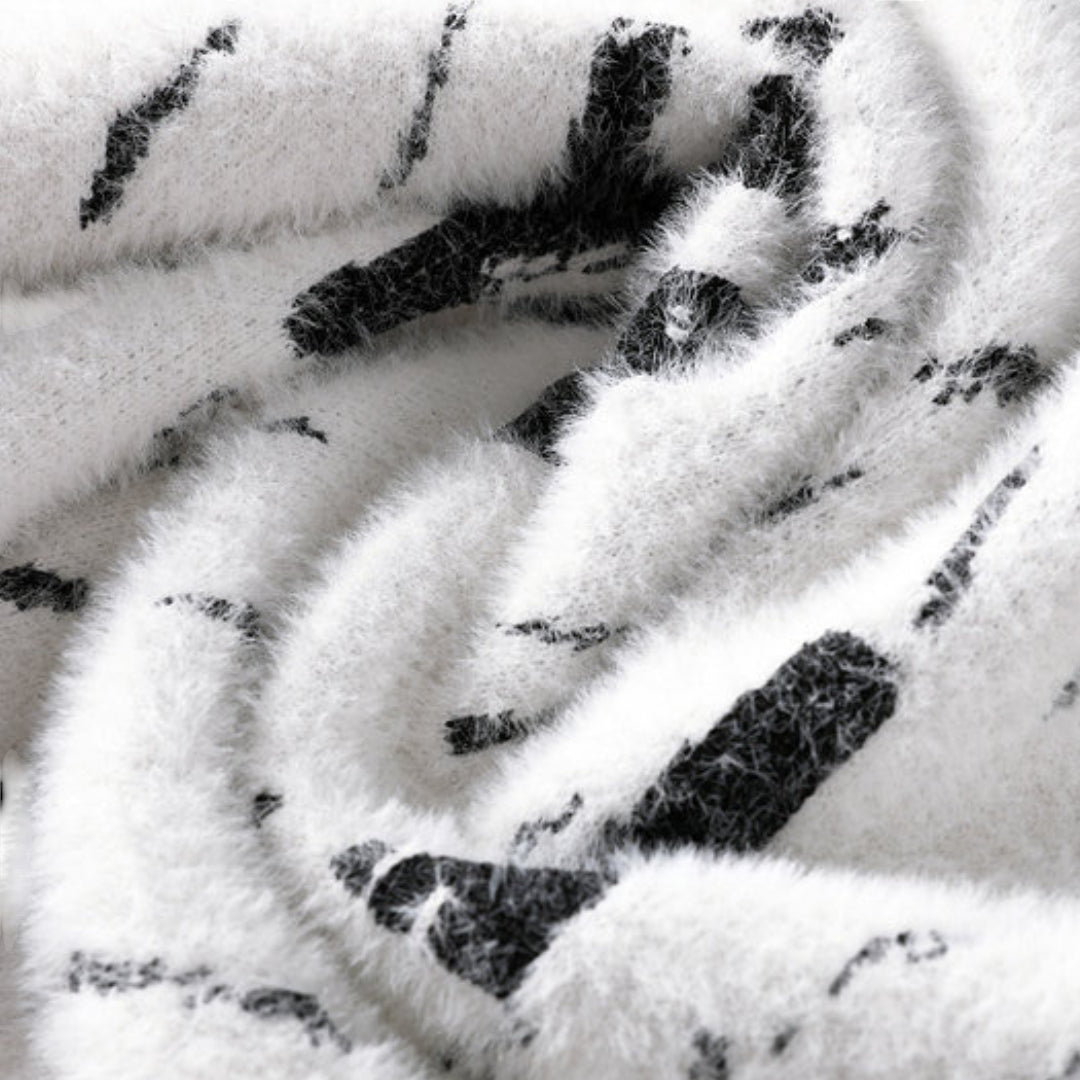 Miles & Luna Sweater – Soft fuzzy knit sweater with casual fit for men
