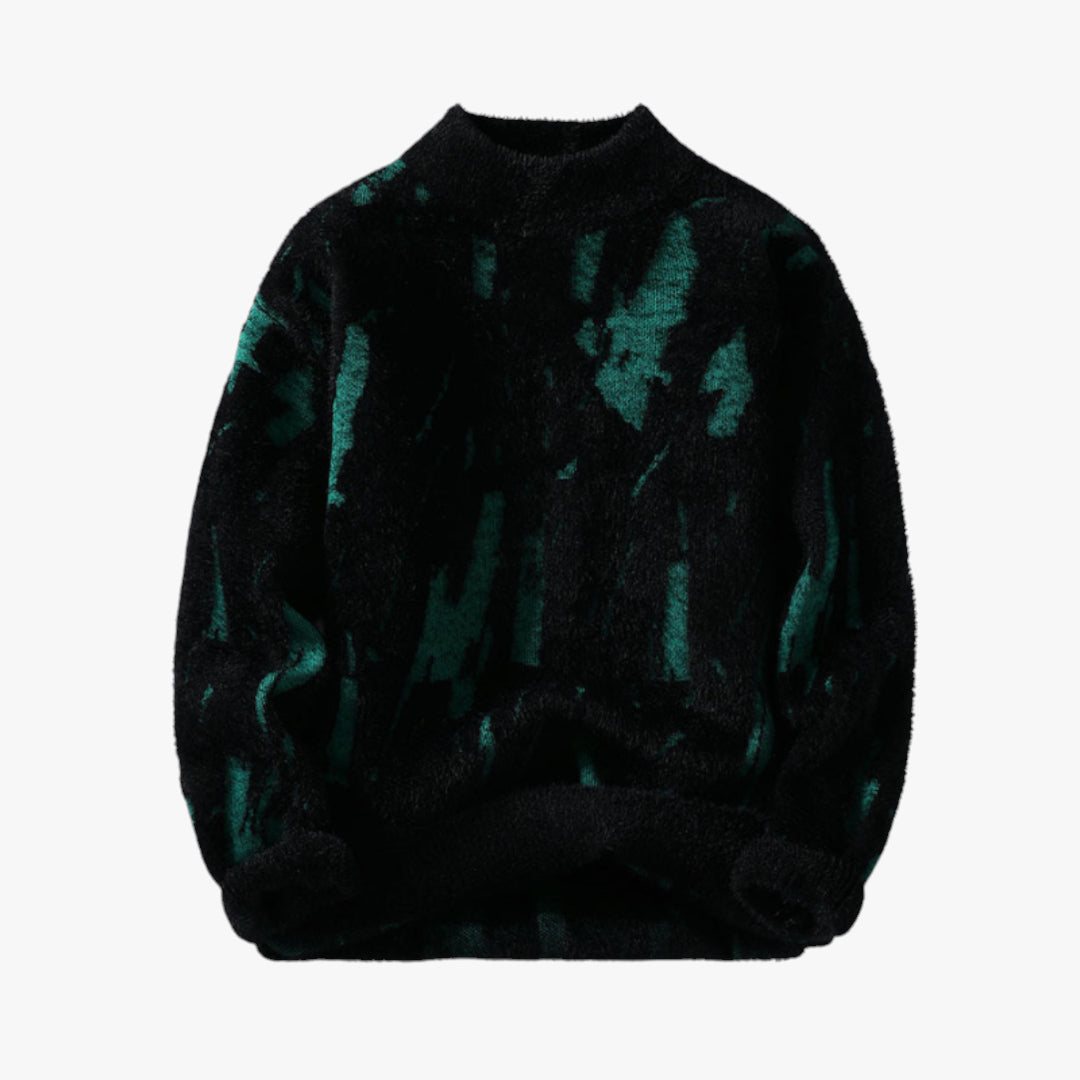 Miles & Luna Sweater – Soft fuzzy knit sweater with casual fit for men