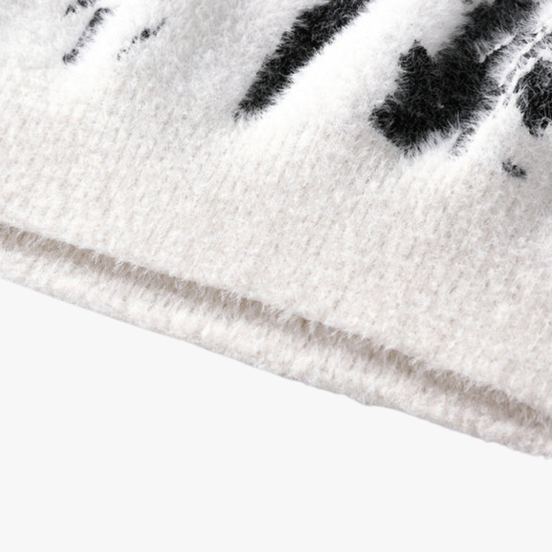 Miles & Luna Sweater – Soft fuzzy knit sweater with casual fit for men