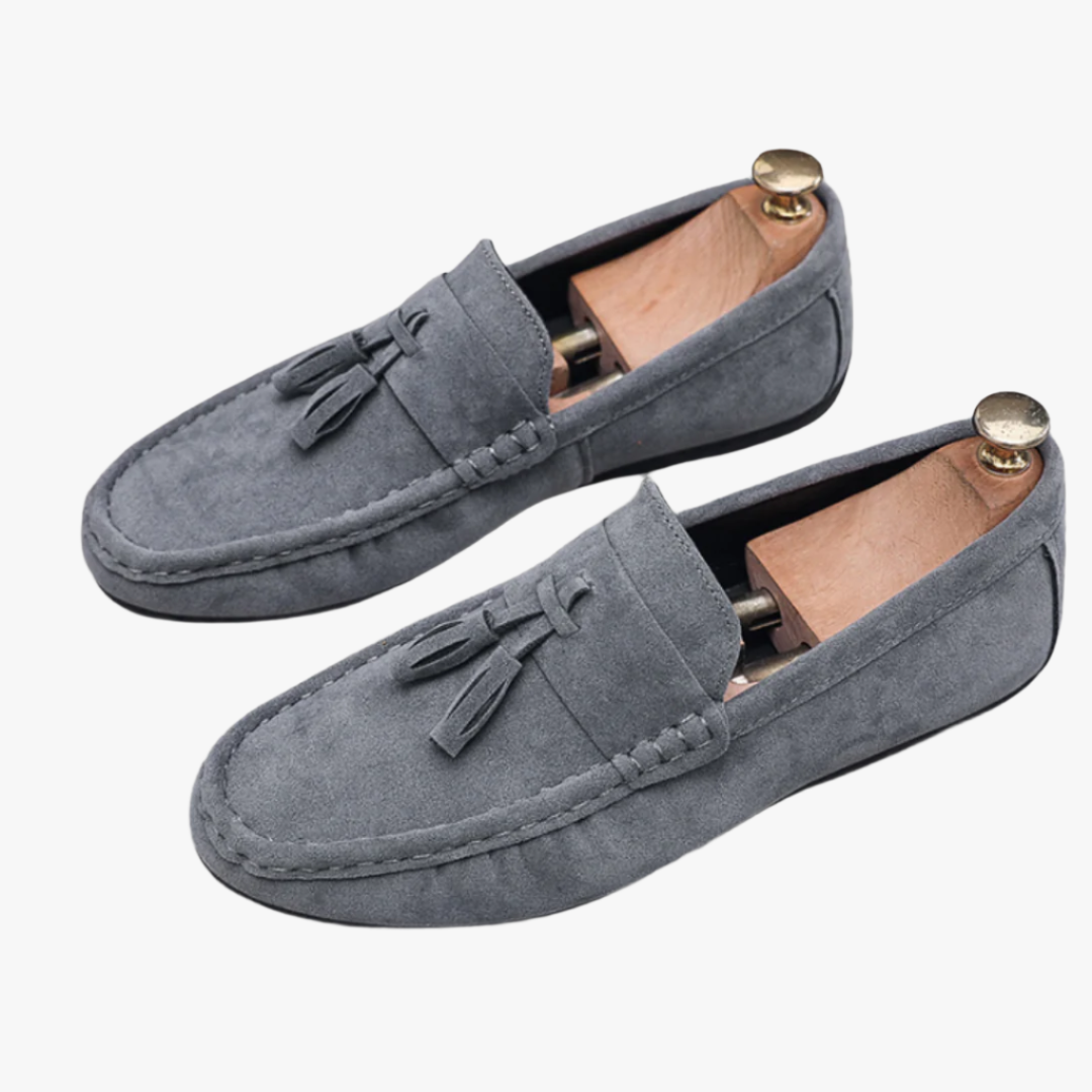 Miles & Luna Tassel Suede Loafers Stylish Casual Shoes for Men
