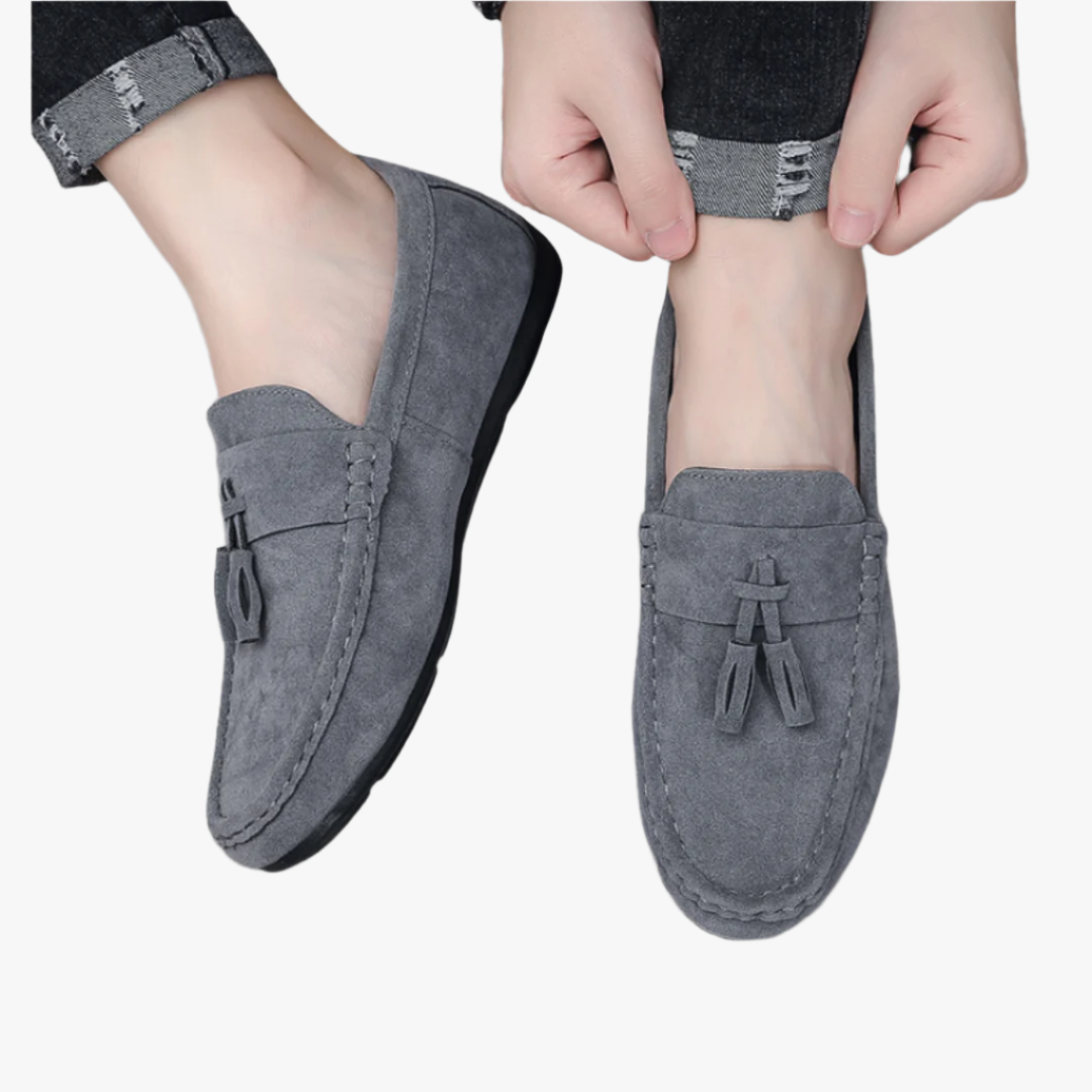 Miles & Luna Tassel Suede Loafers Stylish Casual Shoes for Men