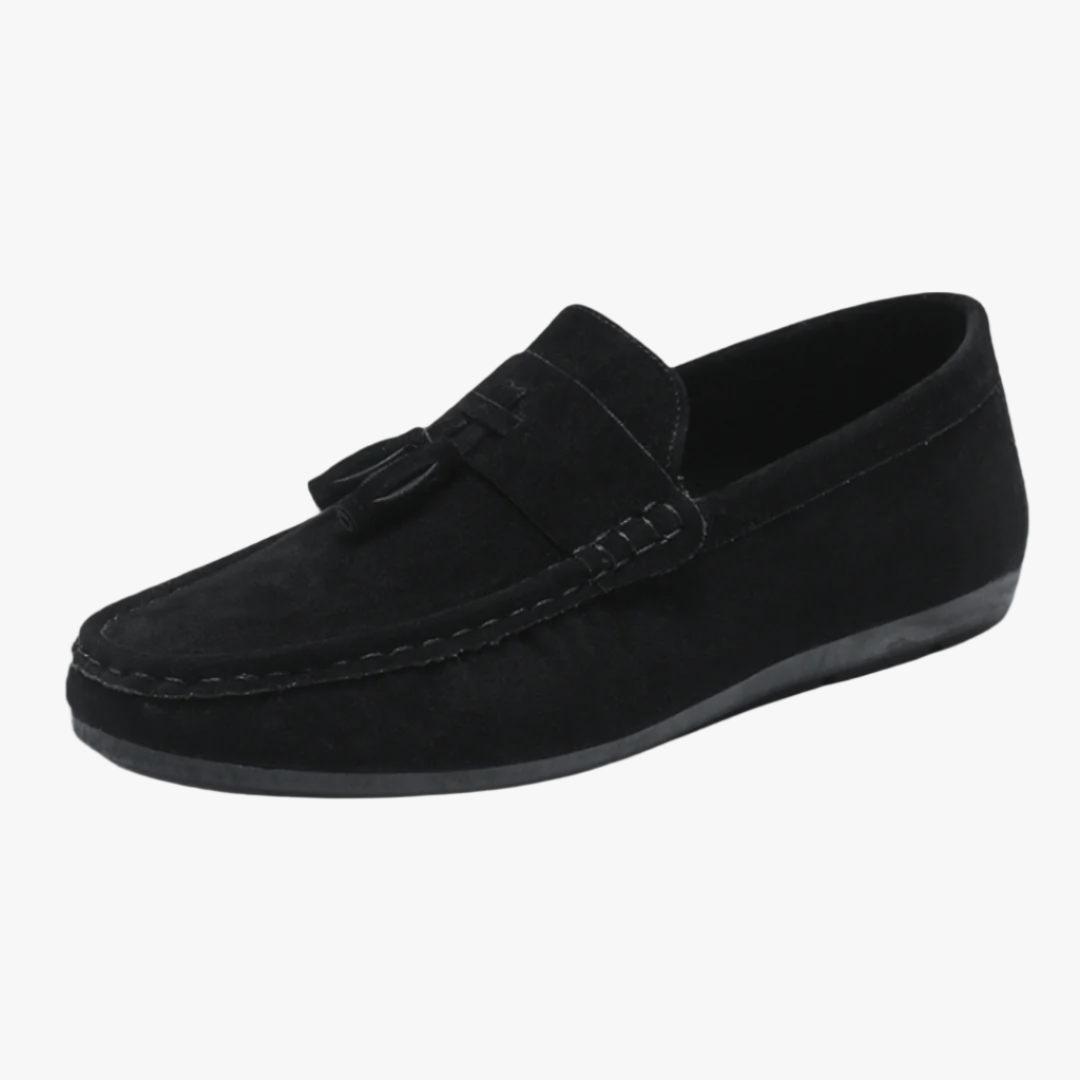 Miles & Luna Tassel Suede Loafers Stylish Casual Shoes for Men