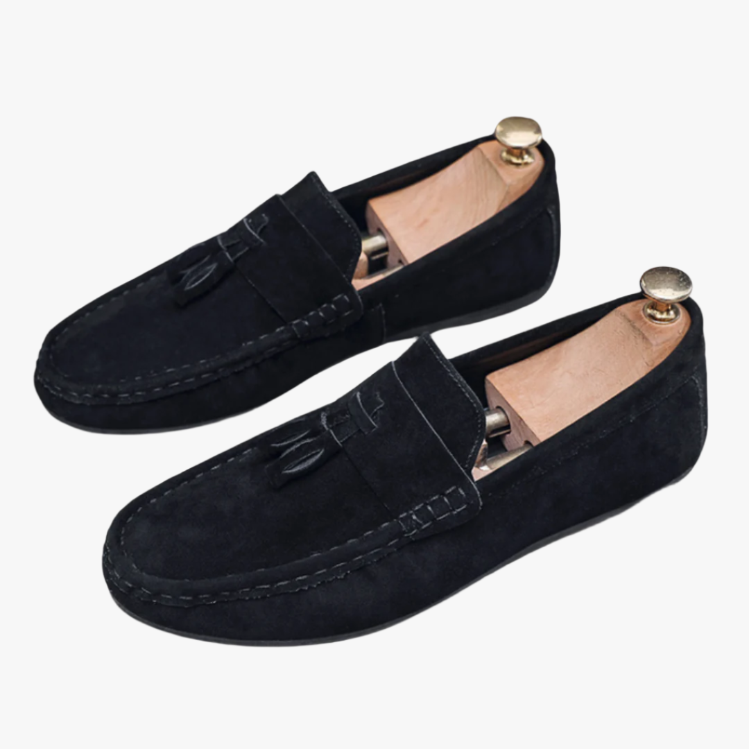 Miles & Luna Tassel Suede Loafers Stylish Casual Shoes for Men