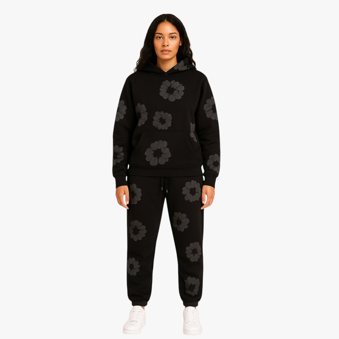 Miles & Luna The Cotton Wreath Hoodie and Jogger Set - Unisex