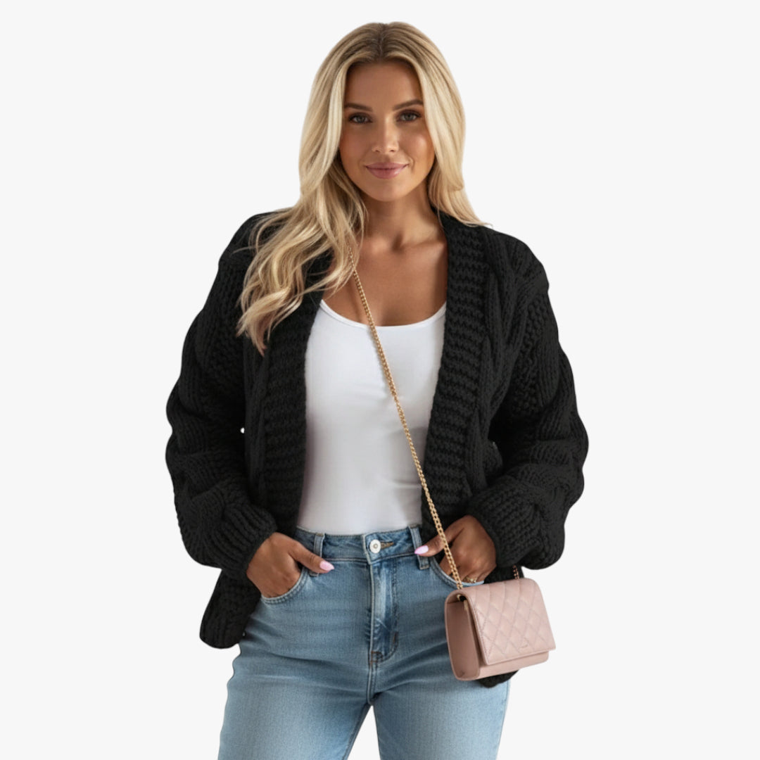 Miles & Luna Thick Knit Cardigan Sweater for Women