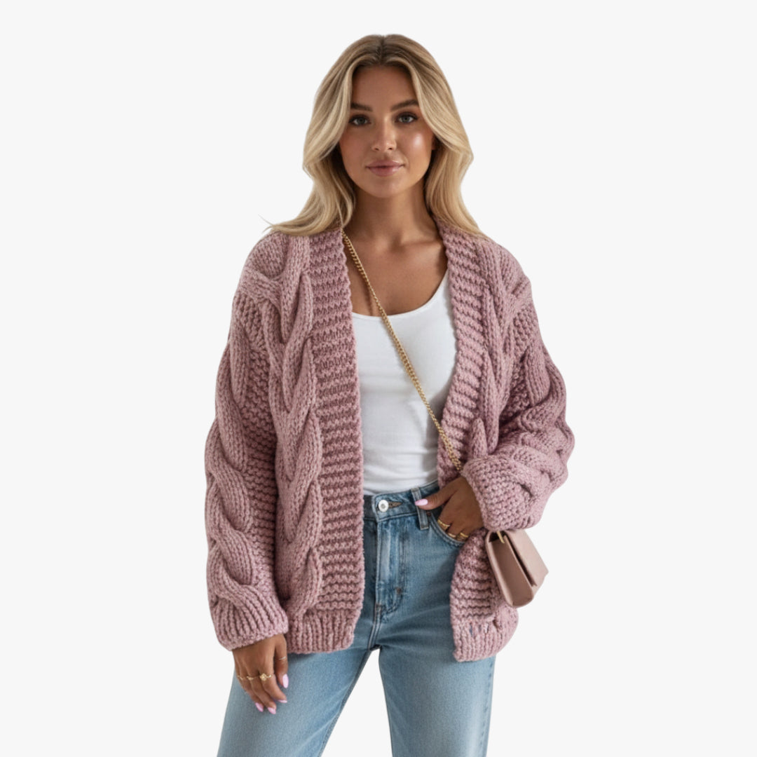 Miles & Luna Thick Knit Cardigan Sweater for Women