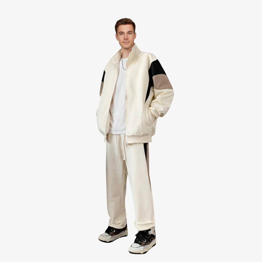 Miles & Luna Tracksuit – Cotton tracksuit set with casual fit for men