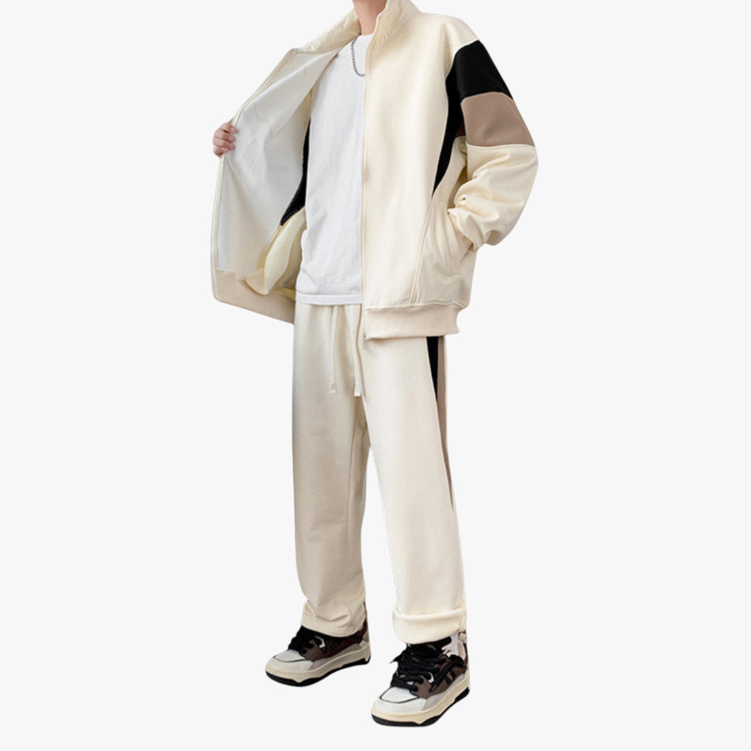 Miles & Luna Tracksuit – Cotton tracksuit set with casual fit for men