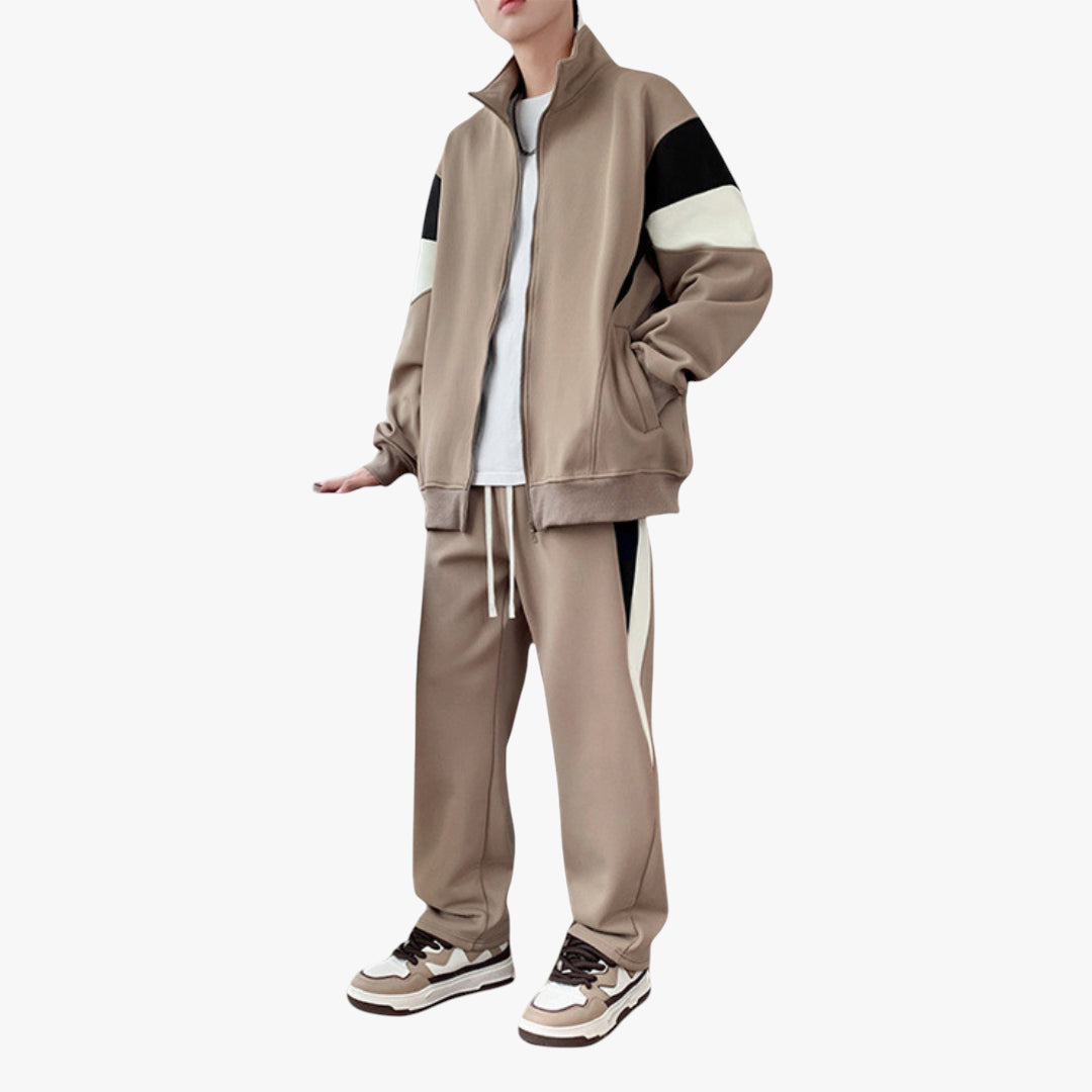 Miles & Luna Tracksuit – Cotton tracksuit set with casual fit for men