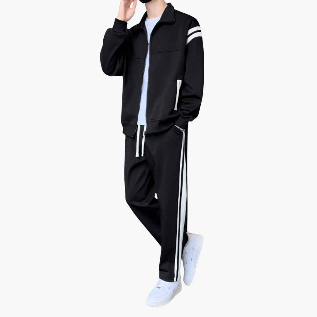 Miles & Luna Tracksuit – Cotton tracksuit set with casual fit for men
