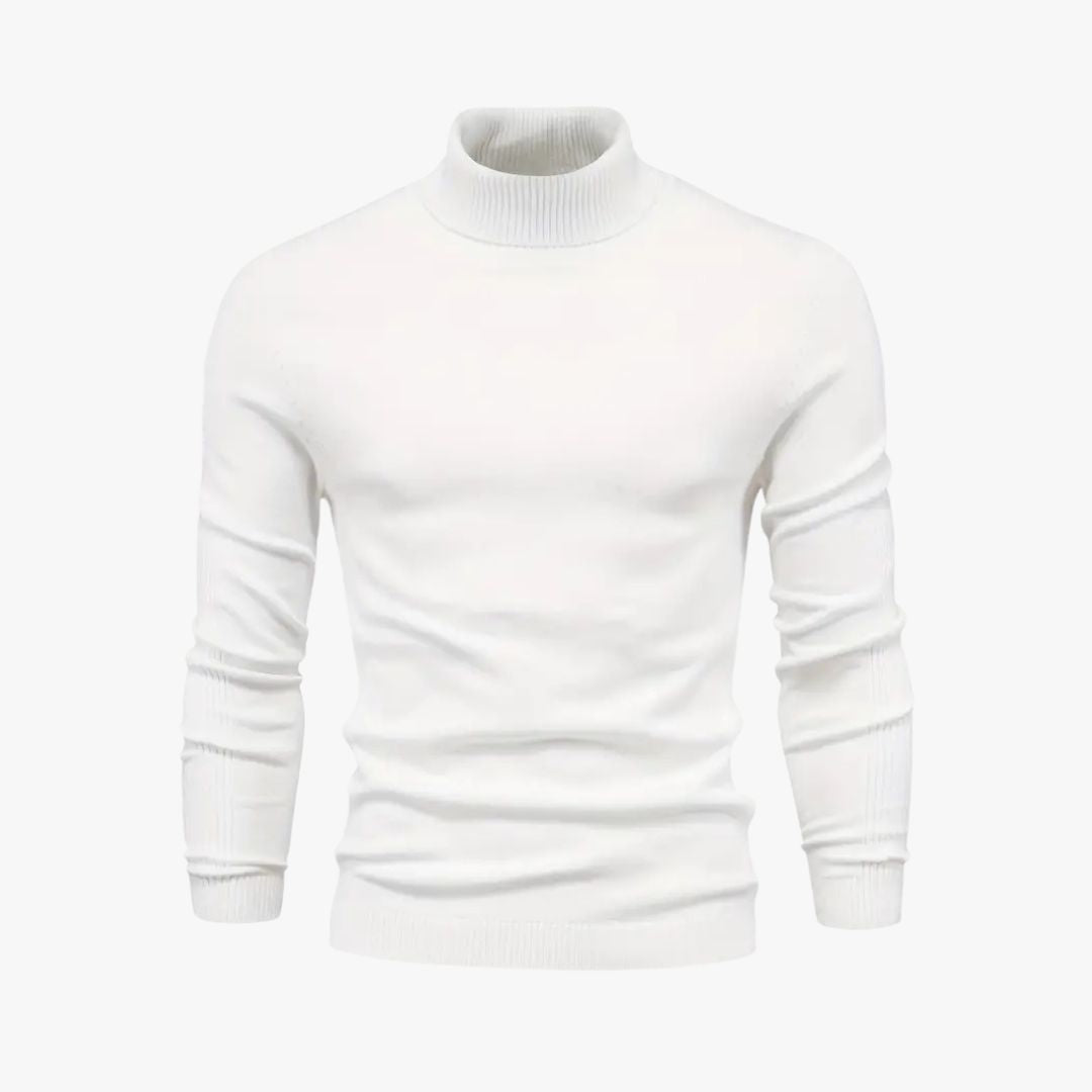 Miles & Luna Turtleneck Slim Fit Soft Knit Long Sleeve Sweater for Men