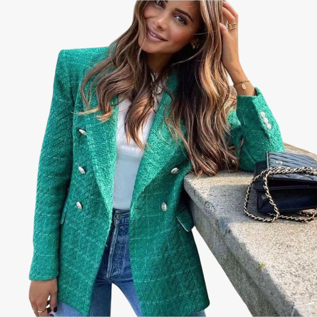 Miles & Luna Tweed Blazer For Women