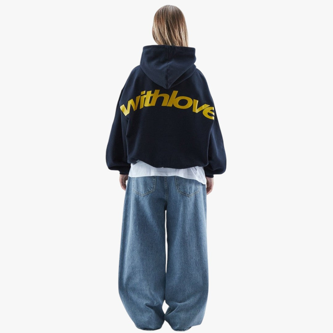 Miles & Luna Unisex Oversized Graphic Hoodie for Effortless Street Vibes