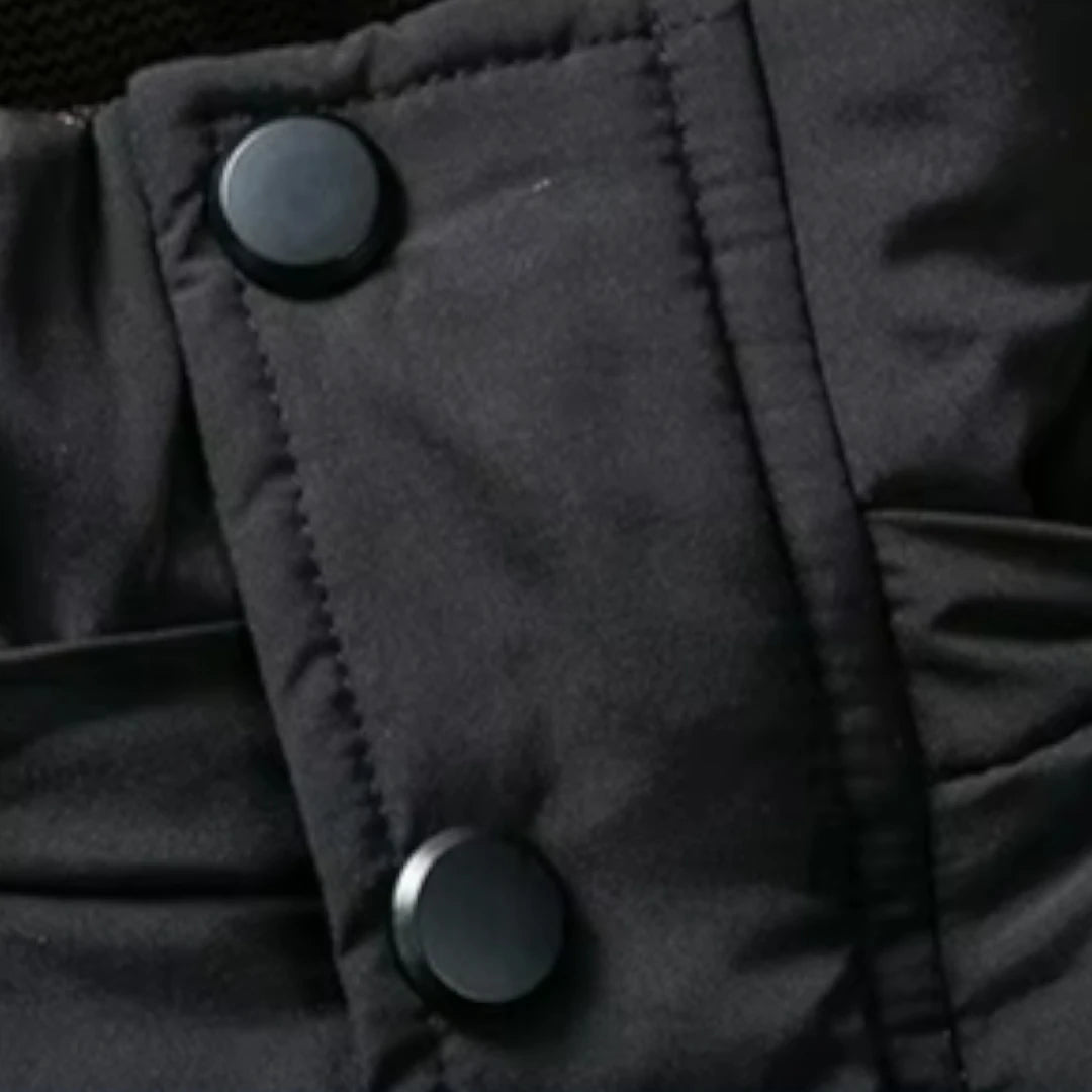 Miles & Luna Waterproof Fleece-Lined Parka Jacket with Warm Insulation for Men