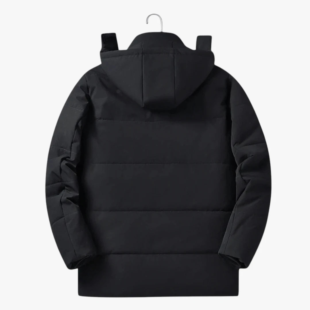 Miles & Luna Waterproof Fleece-Lined Winter Jacket with Warm Insulation for Men