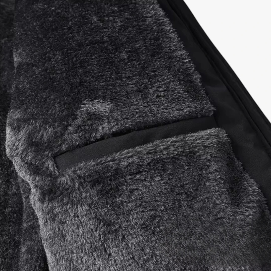 Miles & Luna Waterproof Fleece-Lined Winter Jacket with Warm Insulation for Men