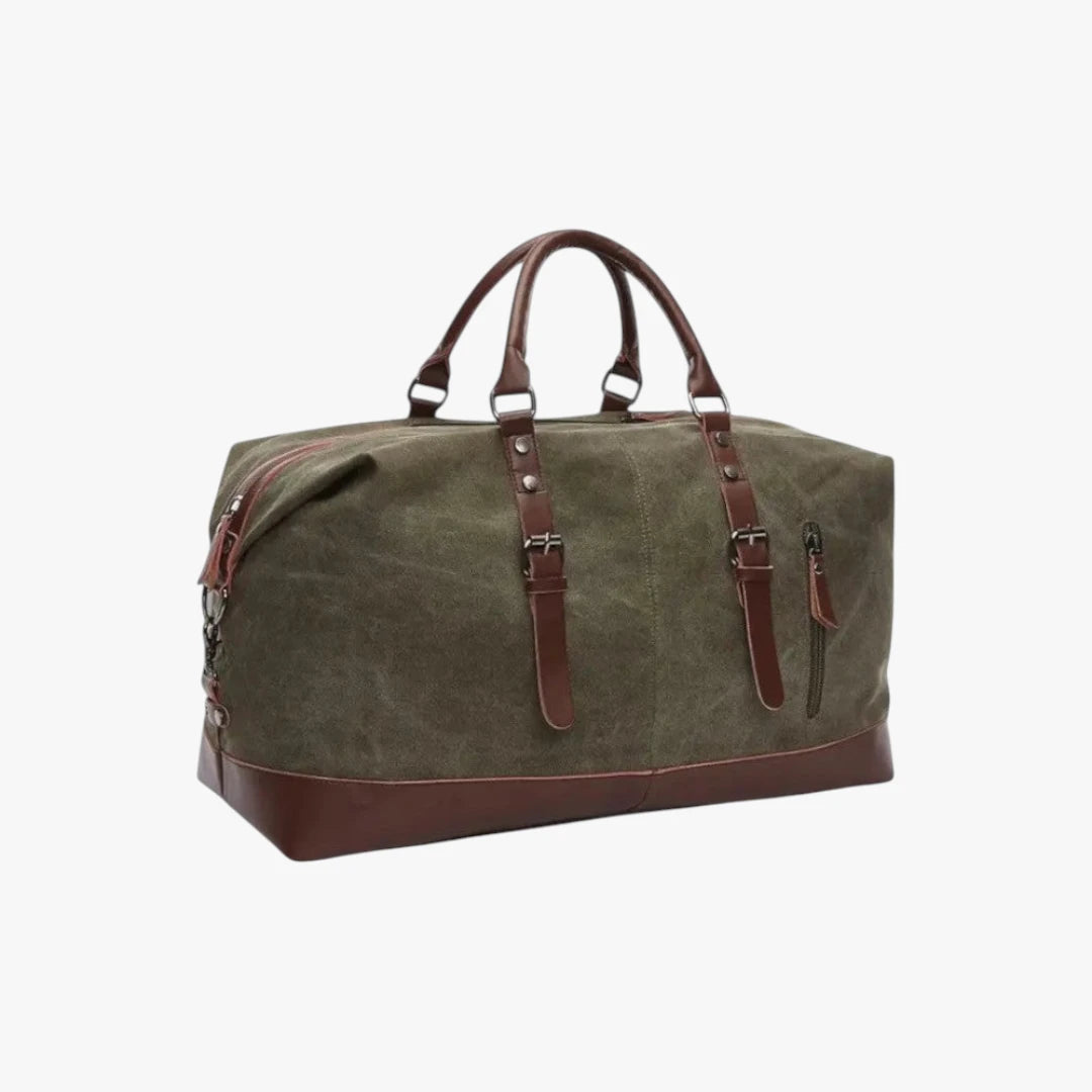 Miles & Luna Weekender Duffel Bag with Multiple Compartments and Timeless Design for Men