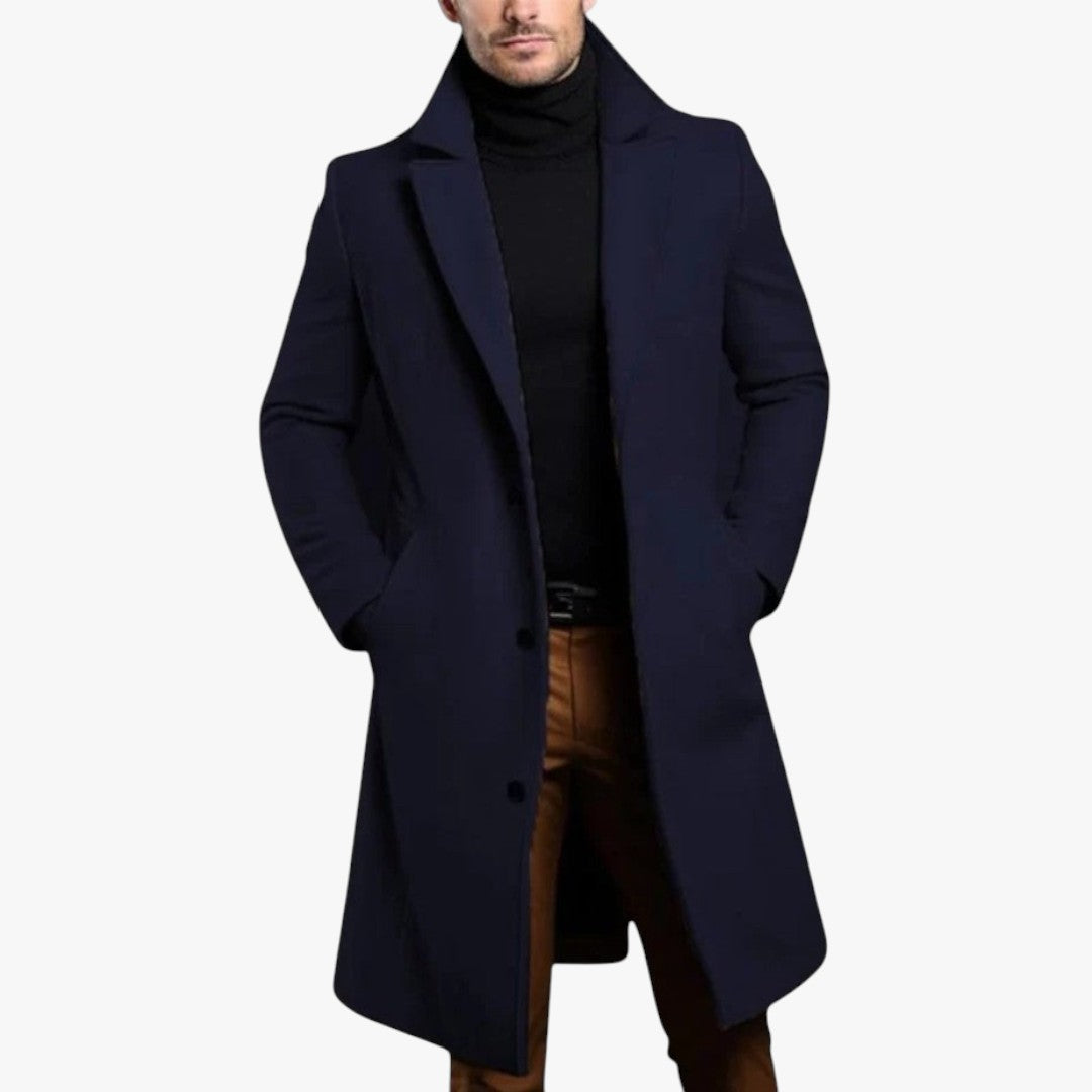 Miles & Luna Wool Blend Warm Coat for Men