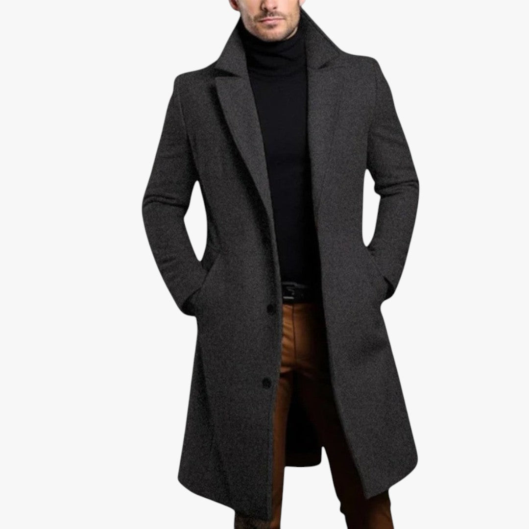 Miles & Luna Wool Blend Warm Coat for Men