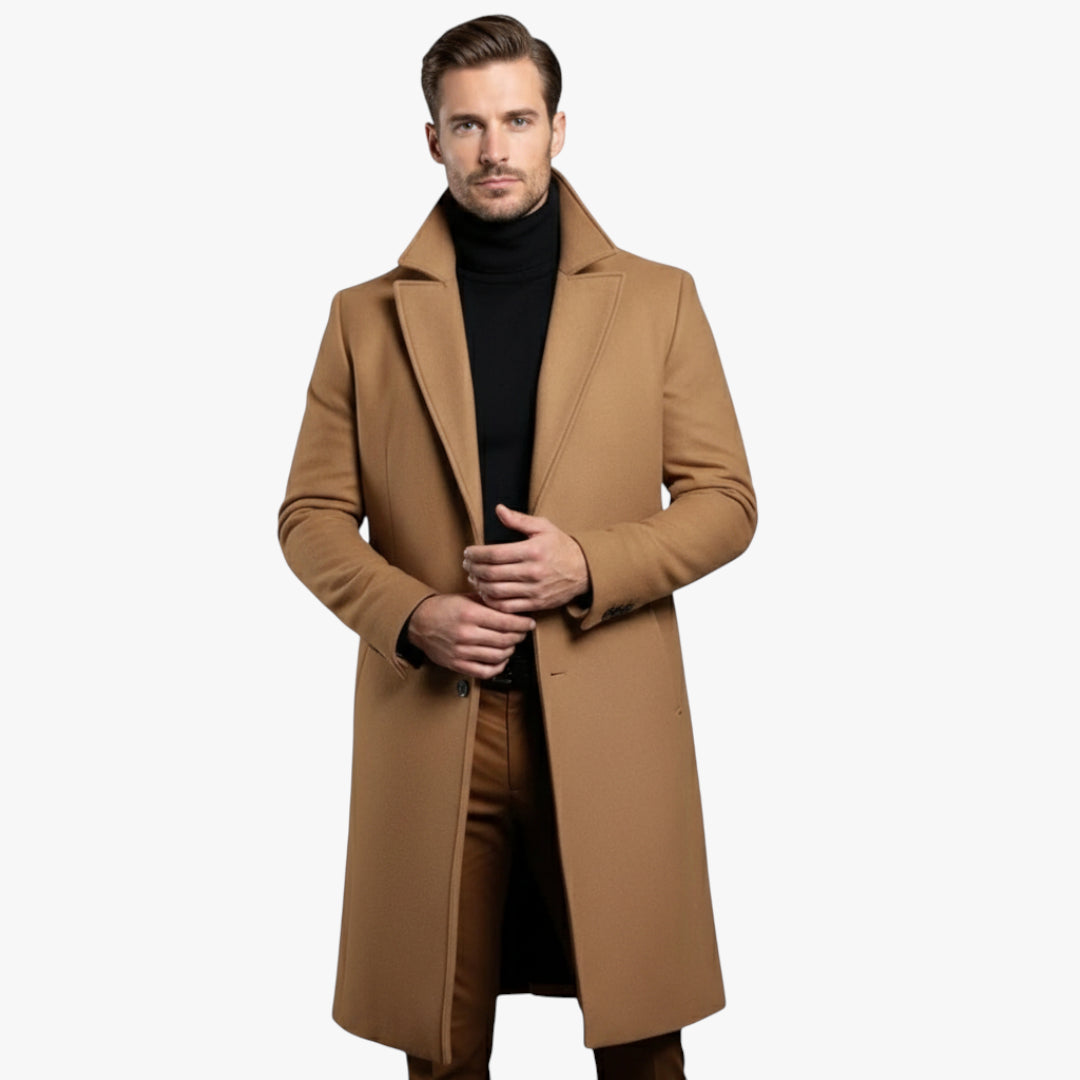 Miles & Luna Wool Blend Warm Coat for Men